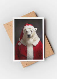 Polar Bear A6 Christmas Greetings Card