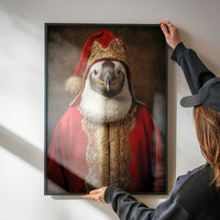 Christmas Penguin Animal Portrait Print
