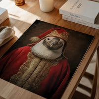 Christmas Penguin Animal Portrait Print