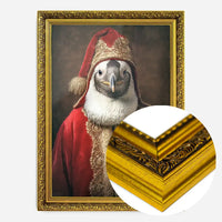 Christmas Penguin Animal Portrait Print