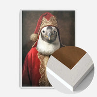 Christmas Penguin Animal Portrait Print