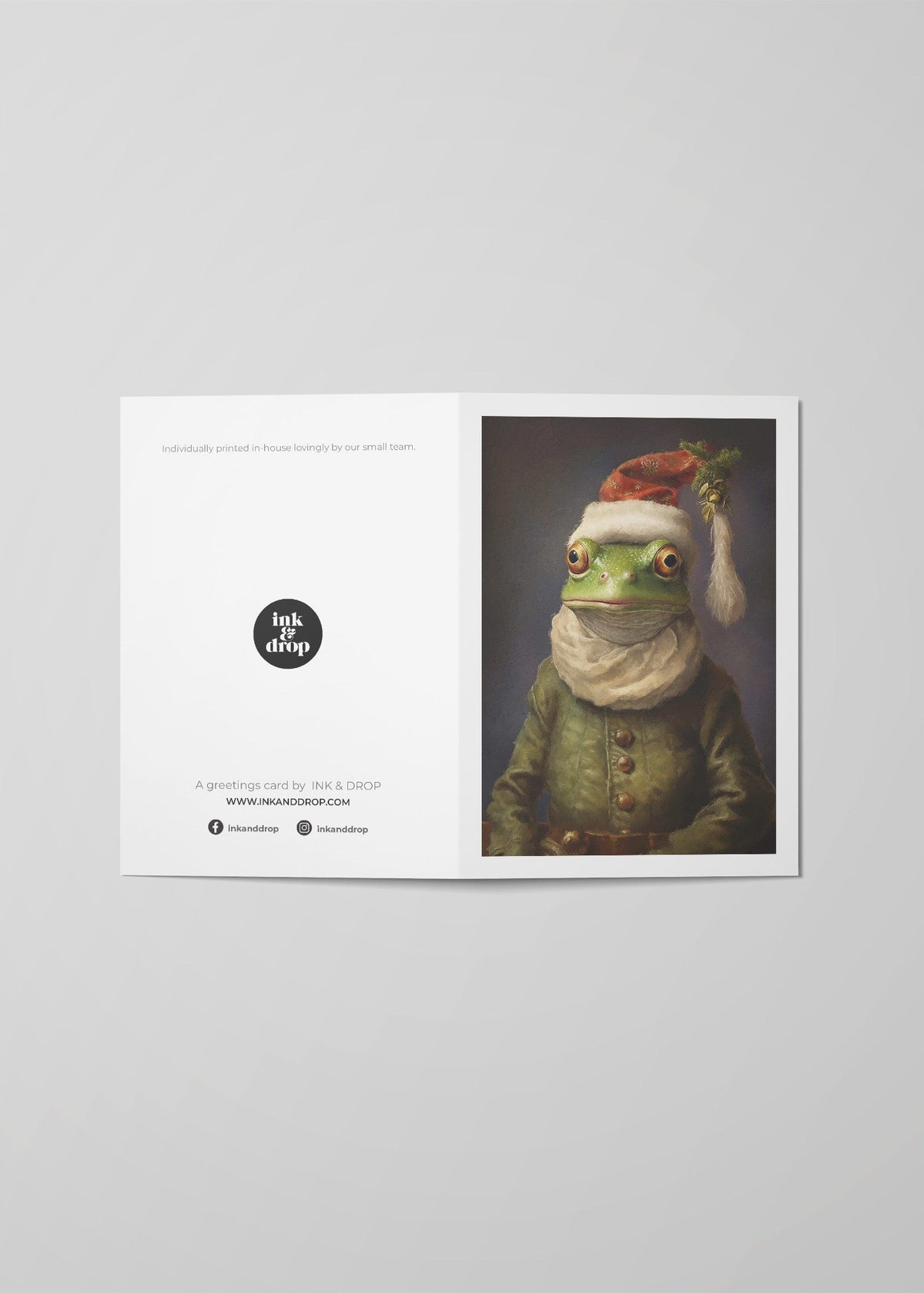 Frog A6 Christmas Greetings Card