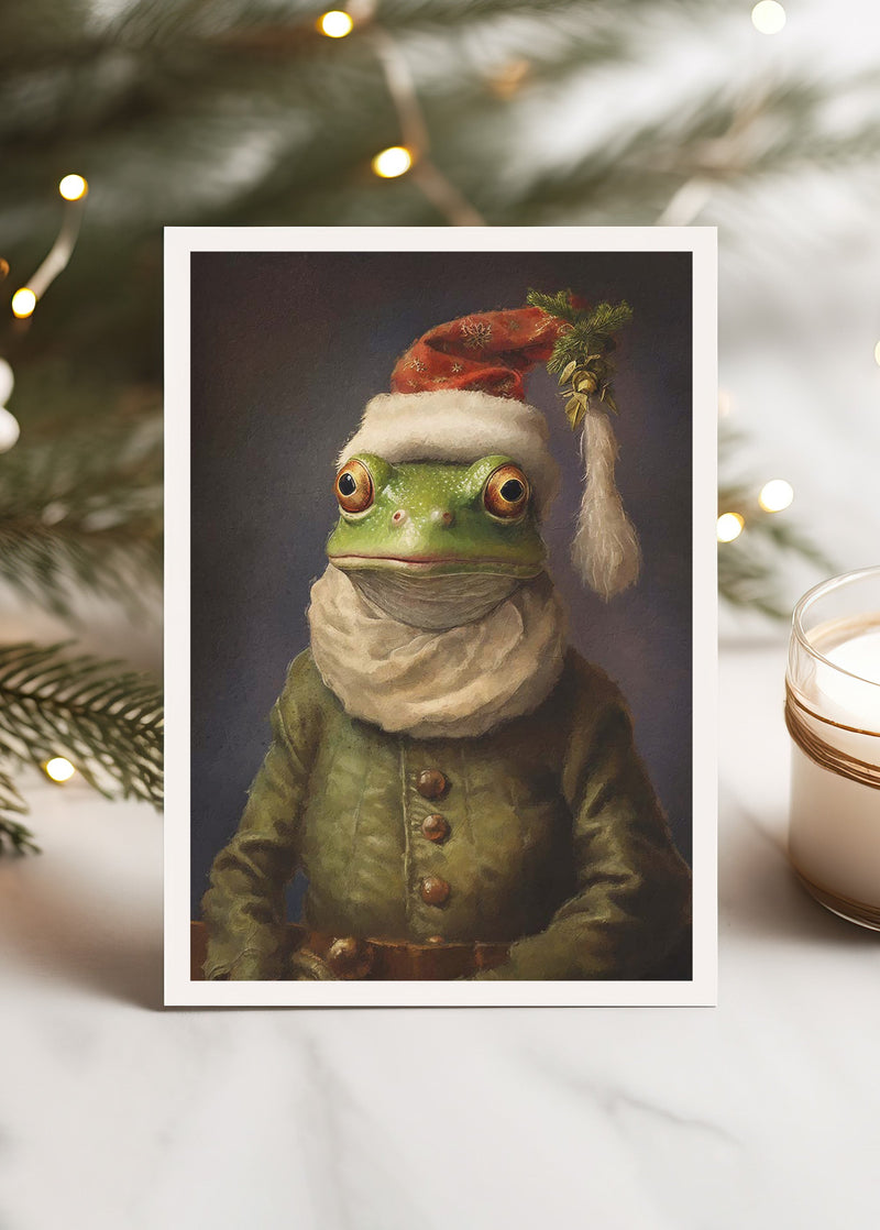 Frog A6 Christmas Greetings Card