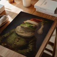 Christmas Frog Animal Portrait Print