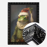 Christmas Frog Animal Portrait Print