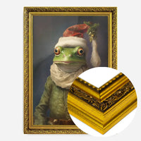 Christmas Frog Animal Portrait Print