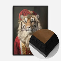 Christmas Tiger Animal Portrait Print