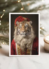 Santa Tiger A6 Christmas Greetings Card