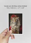 Santa Tiger A6 Christmas Greetings Card