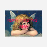 Merry Christmas Again Spraypaint Print
