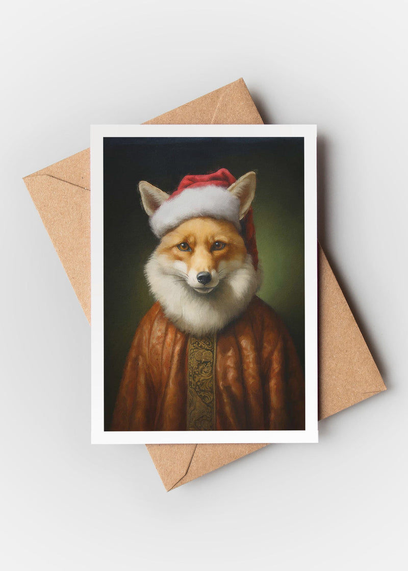 Fox A6 Christmas Greetings Card