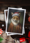 Fox A6 Christmas Greetings Card