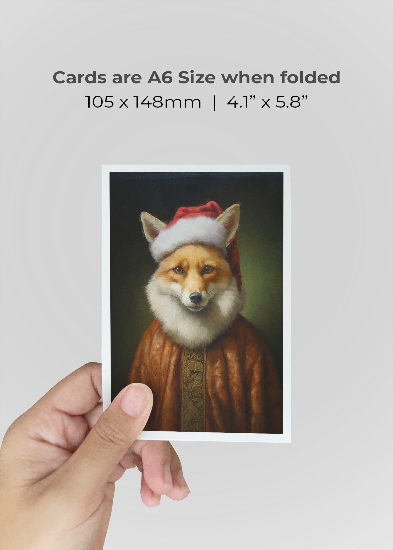 Fox A6 Christmas Greetings Card