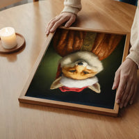 Christmas Fox Animal Portrait Print