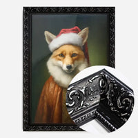 Christmas Fox Animal Portrait Print