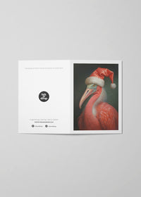 Flamingo A6 Christmas Greetings Card