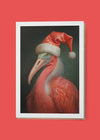 Flamingo A6 Christmas Greetings Card