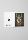 Lady Deer A6 Christmas Greetings Card