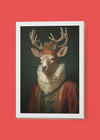 Lady Deer A6 Christmas Greetings Card