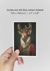 Lady Deer A6 Christmas Greetings Card