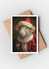 Christmas Rat A6 Christmas Greetings Card