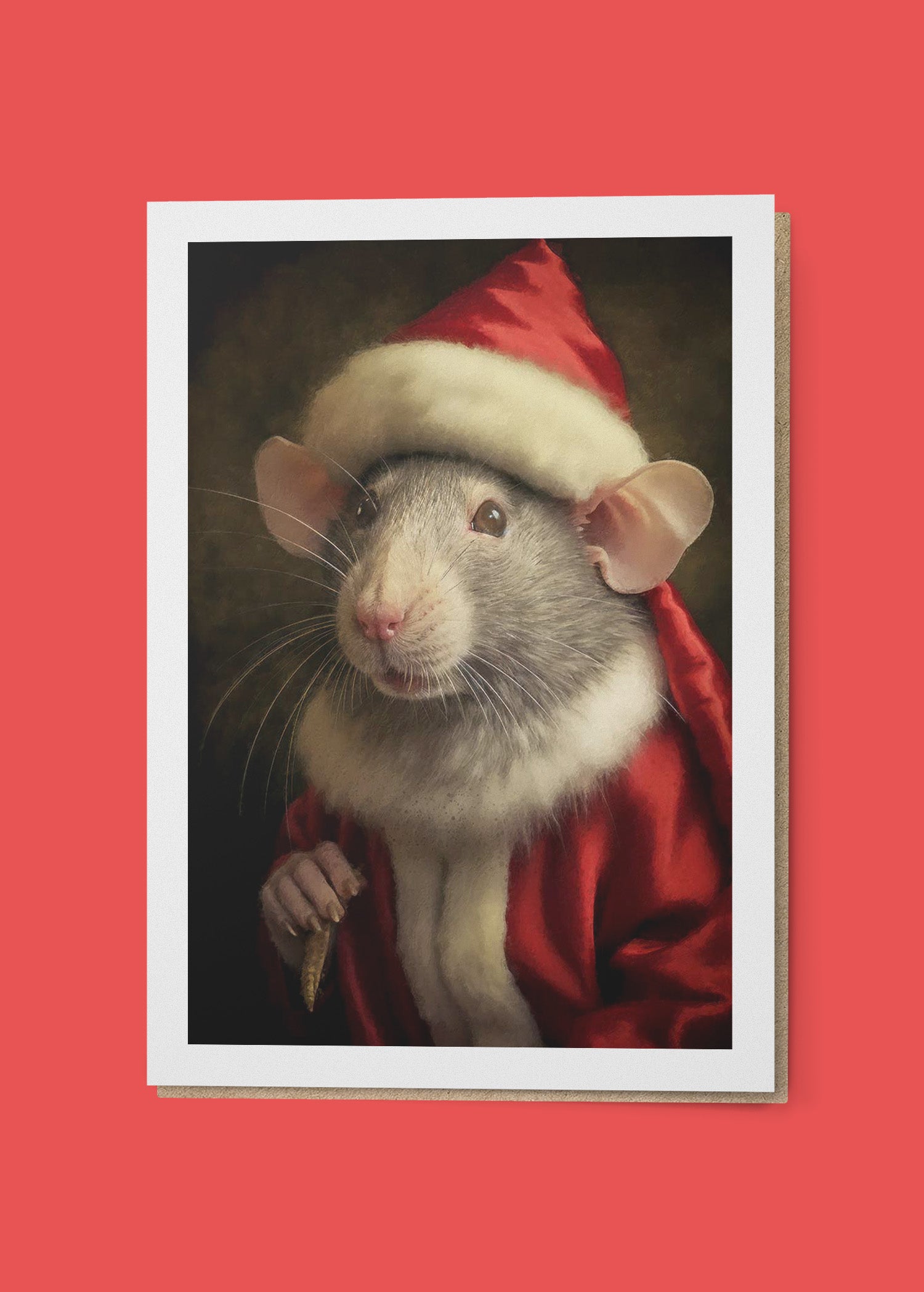 Christmas Rat A6 Christmas Greetings Card