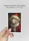 Christmas Rat A6 Christmas Greetings Card