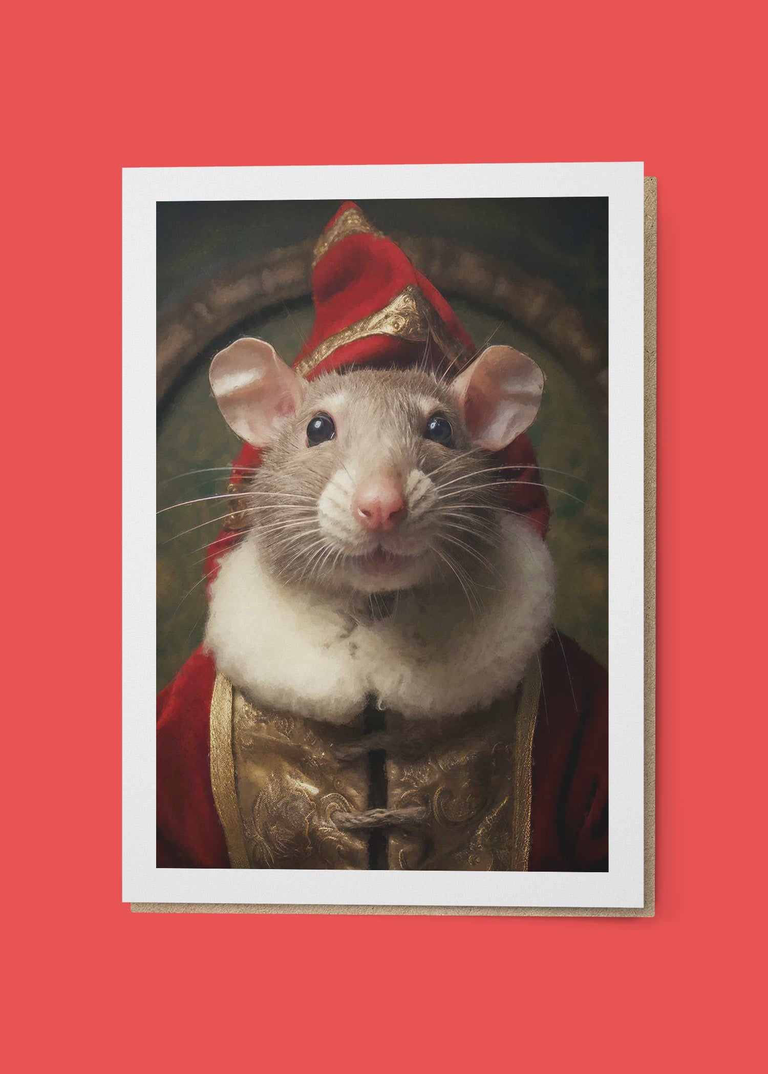 Christmas Mouse A6 Christmas Greetings Card