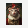 Christmas Mouse Animal Portrait Print