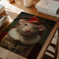 Christmas Mouse Animal Portrait Print