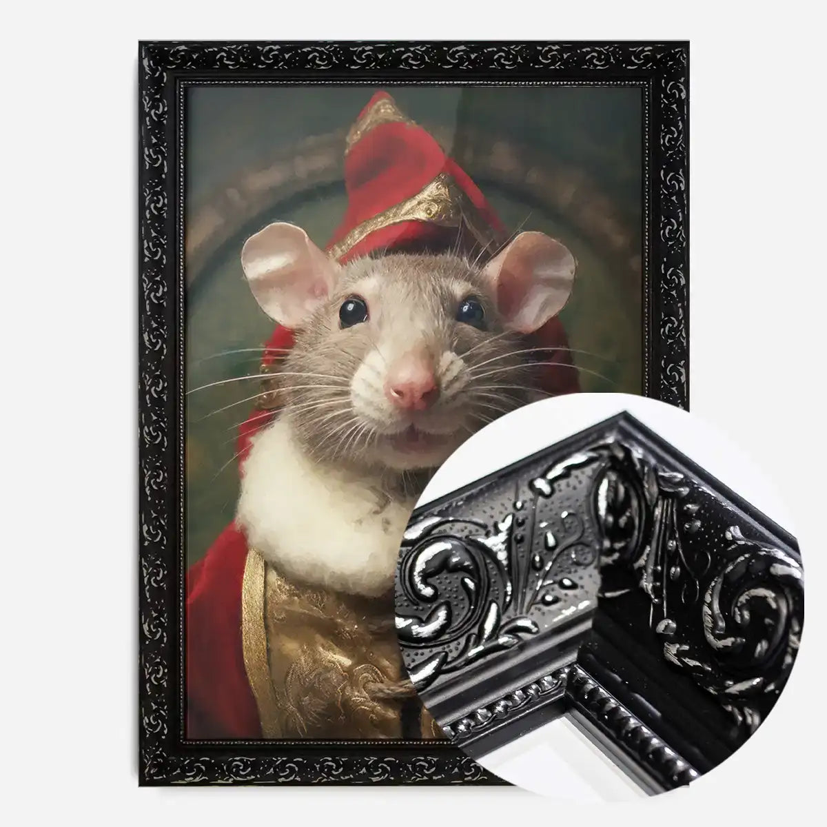 Christmas Mouse Animal Portrait Print