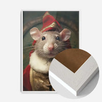 Christmas Mouse Animal Portrait Print