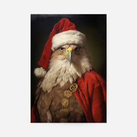 Christmas Eagle Animal Portrait Print