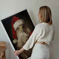 Christmas Eagle Animal Portrait Print