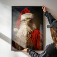 Christmas Eagle Animal Portrait Print