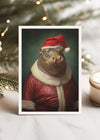 Christmas Hippo A6 Christmas Greetings Card