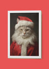 Cat Portrait 1 A6 Christmas Greetings Card