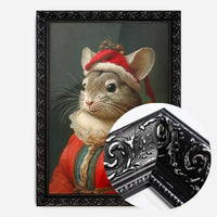 Christmas Chinchilla Animal Portrait Print