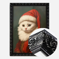 Christmas Persian Cat Animal Portrait Print