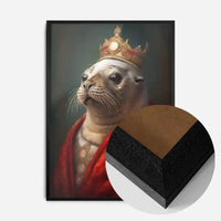 Christmas Seal Animal Portrait Print