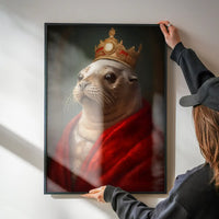 Christmas Seal Animal Portrait Print