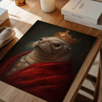 Christmas Seal Animal Portrait Print