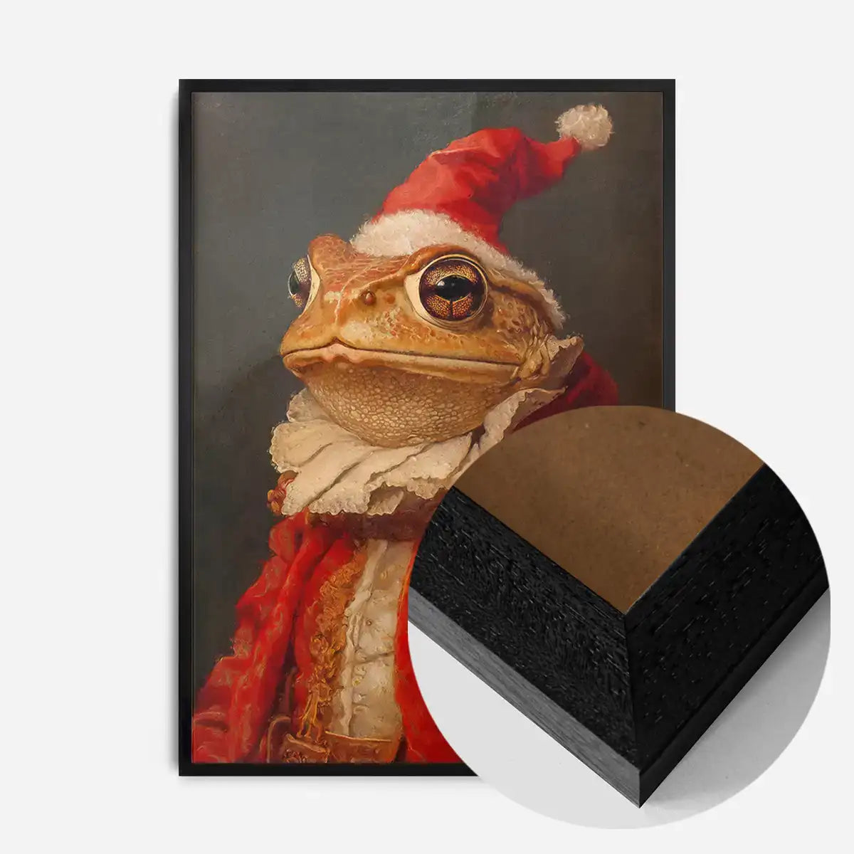 Christmas Toad Animal Portrait Print