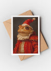 Toad Portrait A6 Christmas Greetings Card