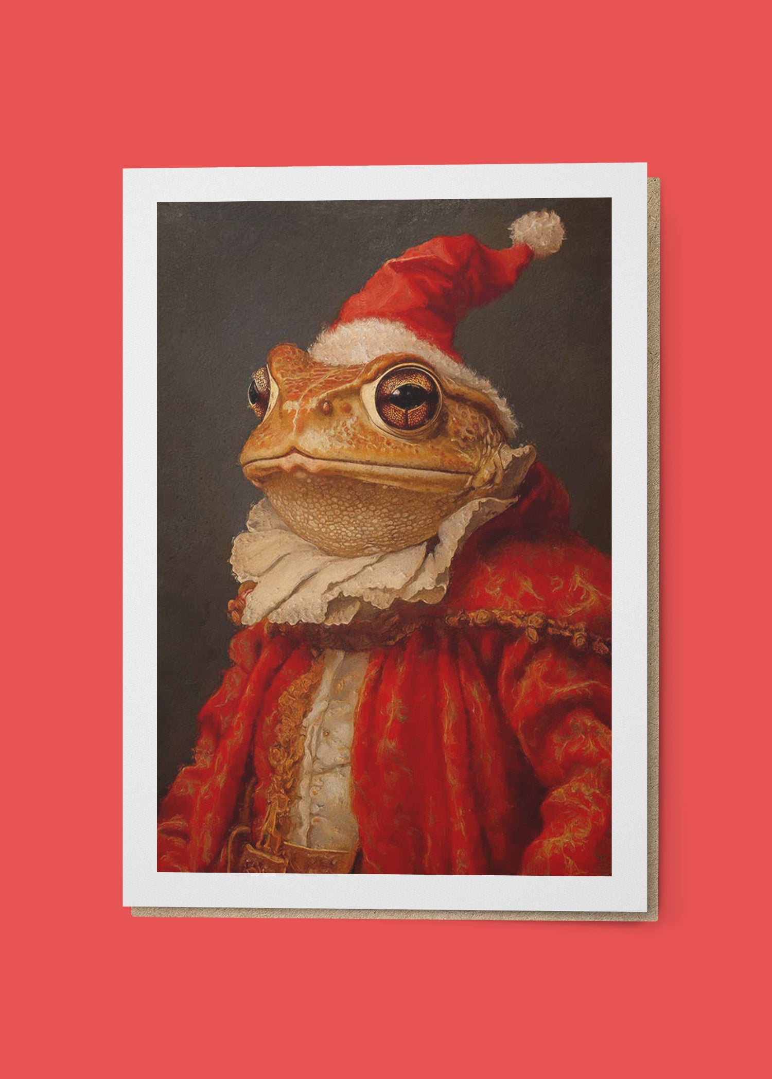 Toad Portrait A6 Christmas Greetings Card