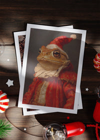 Toad Portrait A6 Christmas Greetings Card