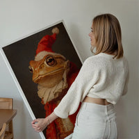 Christmas Toad Animal Portrait Print
