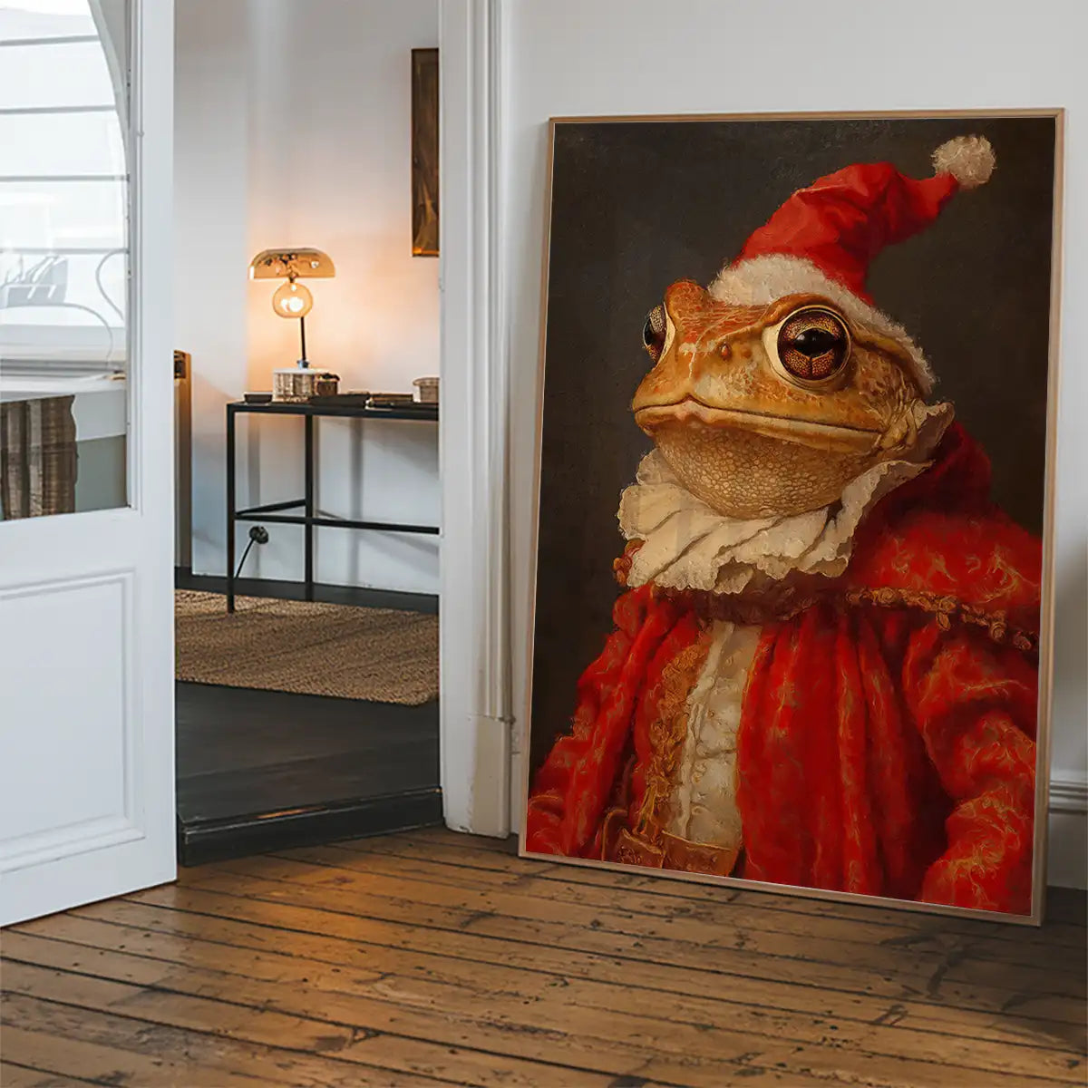 Christmas Toad Animal Portrait Print