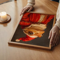 Christmas Toad Animal Portrait Print