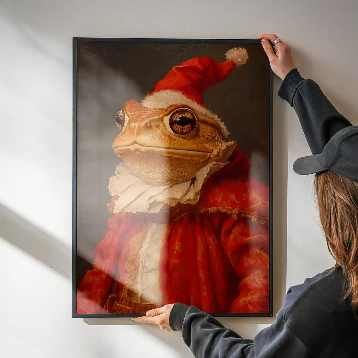 Christmas Toad Animal Portrait Print